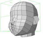 low-polygon SAKURA Head